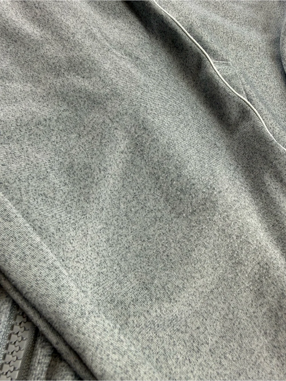 Nike boys 7 Heather Gray Performance Track Jacket with Logo